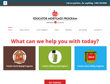 Tablet Screenshot of educatormortgage.com